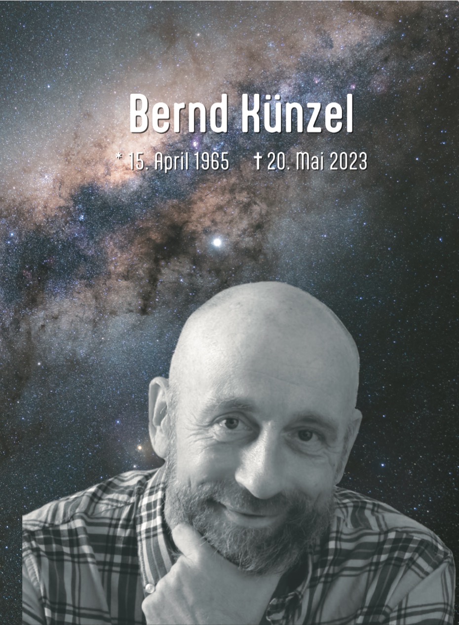 Bernd Künzel Trauerbild Foto von Bernd Künzel mit der Aufschrift: Geboren am 15. April 1965, Gestorben am 20. Mai 2023